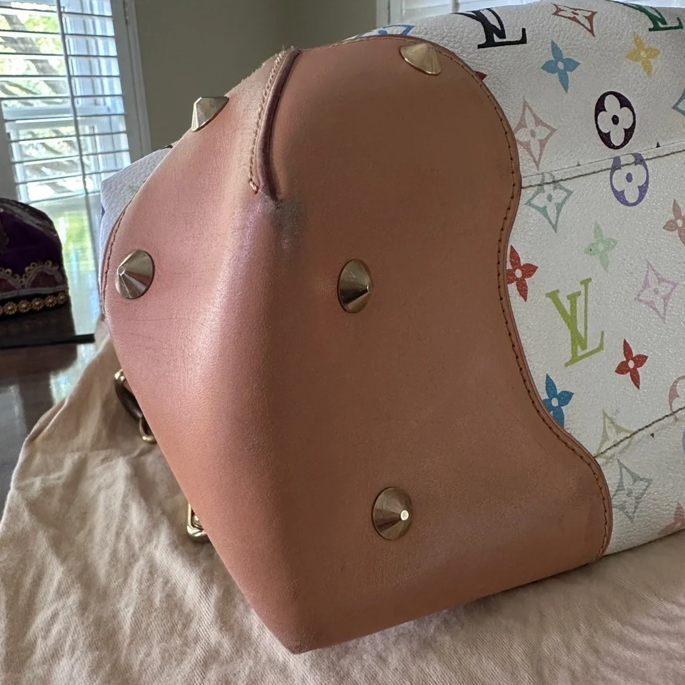 Louis Vuitton Murakami Judy white monogram multi color shoulder bag - Picture 6 of 16